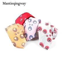 Mantieqingway 6 см мужской s галстук Перо жаккард галстук из полиэстера для мужчин Gravats Corbatas тонкий Vestidos Свадебный классический костюм