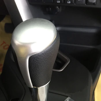 

For TOYOTA AQUA Accessories 2014 2015 2016 2017 car Styling ABS Chrome Car gear shift lever knob handle cover Cover Trim
