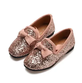 

Cute Children's Sneakers Kids Shoes Sequins Bow Girls Casual Shoes Slip On Tenis Infantil Breathable Child Shoes