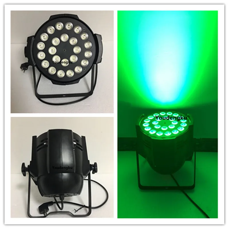 2pcs Newest product professional led stage party par64 24x18w 6in1 led 18w RGBWA UV disco par light