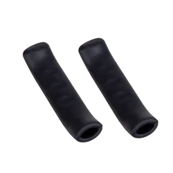 Silicone Gel Bicycle Brake Lever Covers - Enhanced Grip & Protection (1 Pair) (Black)