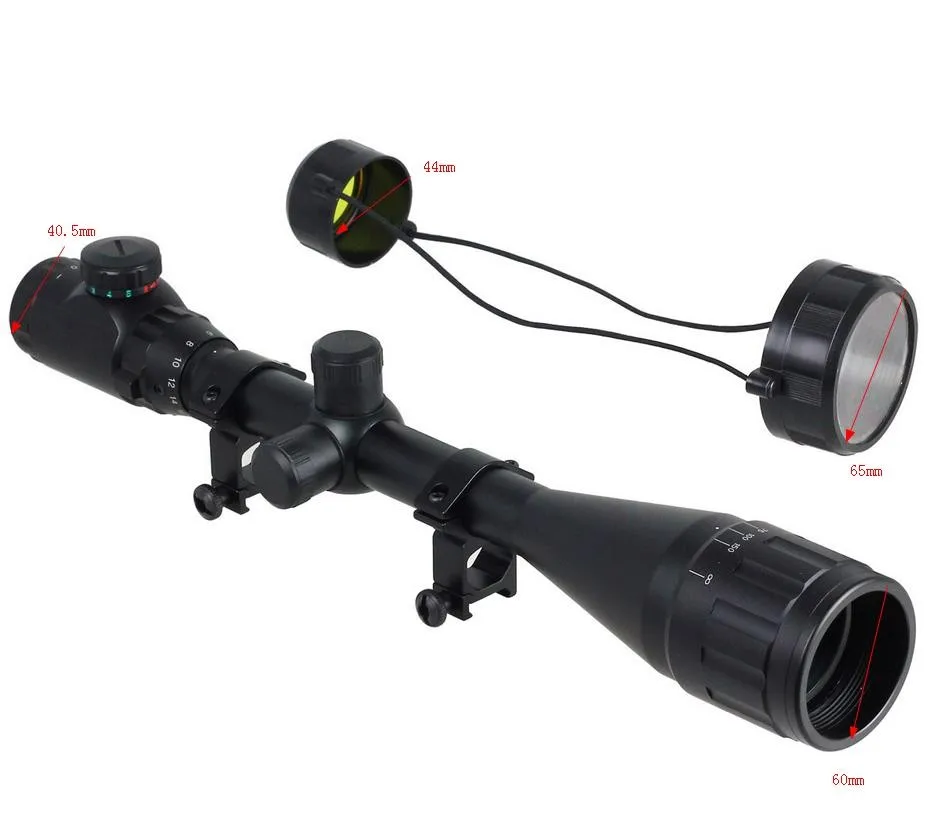 6-24x50 aoeg Красный Зеленый Mil-dot с подсветкой прицел для воздушной винтовки Охота на открытом воздухе