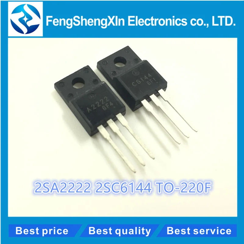 

20pcs/lot New 2SA2222 & 2SC6144 TO-220F (10 x A2222 + 10 x C6144) Silicon PNP Power Transistor
