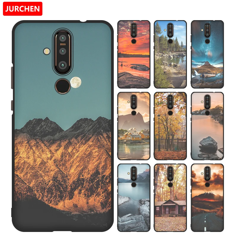

JURCHEN Phone Case For Nokia 8.1 Plus Cover For Nokia X71 Silicone Case Ultra-thin Soft TPU Cover For Nokia X71 8.1 Plus Case