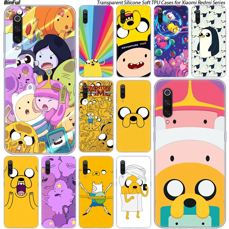 Силиконовый чехол Adventure Time для Xiaomi Pocophone F1 Mi 9T 9 9SE 8 A2 Lite A1 Mix3 Redmi K20 7A Note 4 4X 5 6 7 Pro S2 |