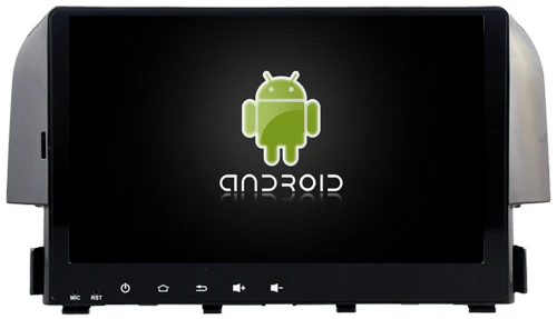 Best Navirider car multimedia player autoradio android 8.1 wifi gps navigation screen for Honda Civic 2016 headunits FM tape recorder 0