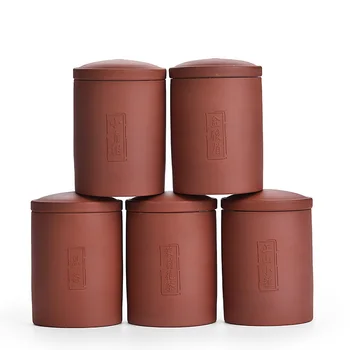 

Red Chinese Classical Tea Jars Container Snacks Storage Box Candy Jar Bottle For Kicthen Spices Sugar Jar Dried Nuts Bottles