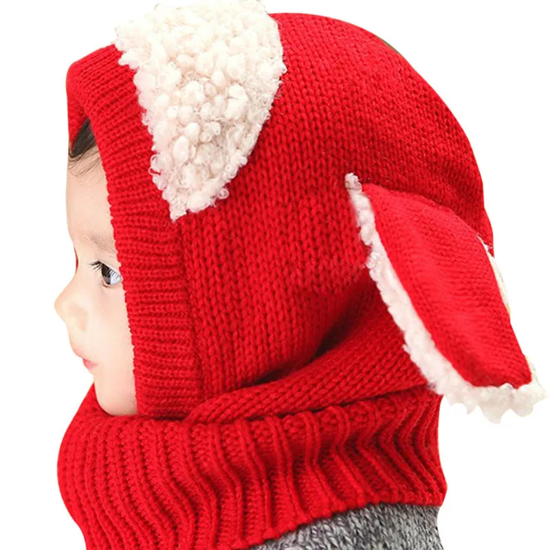 baby stroller mosquito net Baby Winter Hat With Scarf Toddler Winter Beanie Warm Hat Hooded Scarf Earflap Knitted Cap Cute Kids Hat Scarf Set pacifier for baby