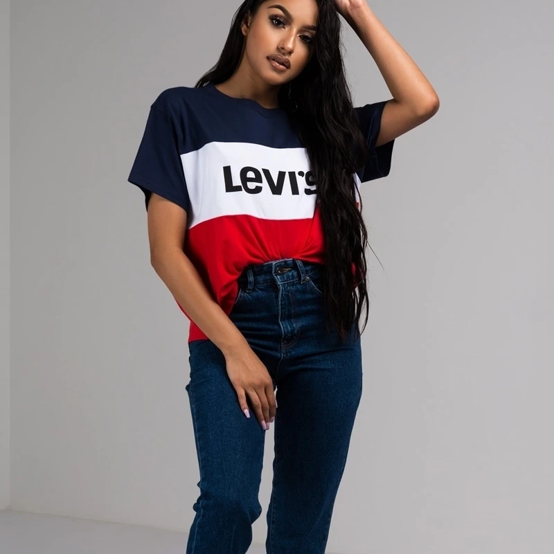 levis colorblock tee
