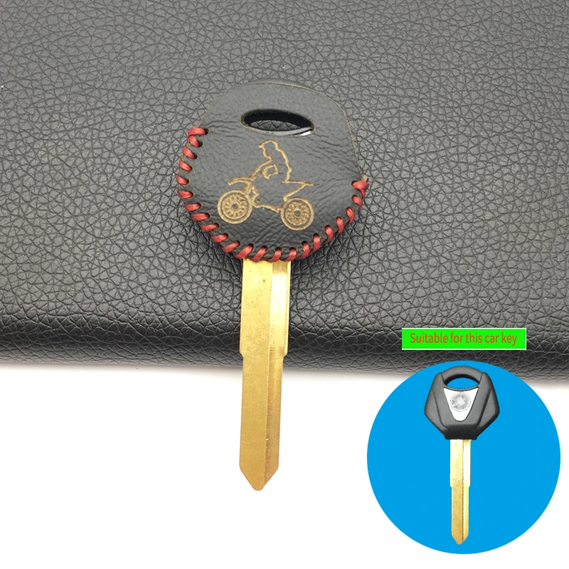 

Motorcycle 100% Leather Key Case Cover For YAMAHA YZF XJR1300 FJR1300 MT09 MT07 XJ6 TMax FZ6 FZ8 R3 R1 R6 Protect Shell