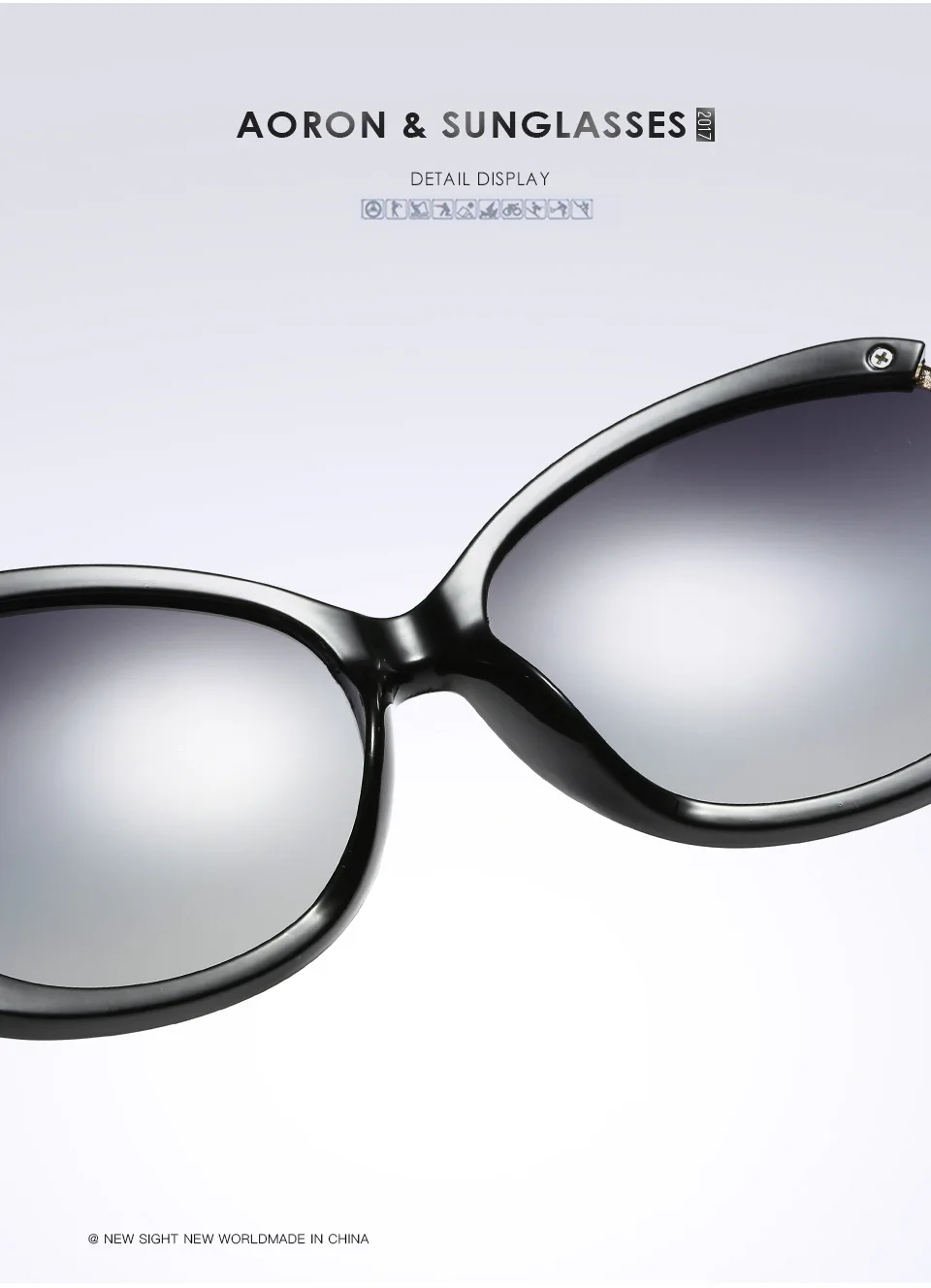 Поляризованные Солнцезащитные очки женские солнцезащитные очки цветной фильм линзы модели жемчужные A403