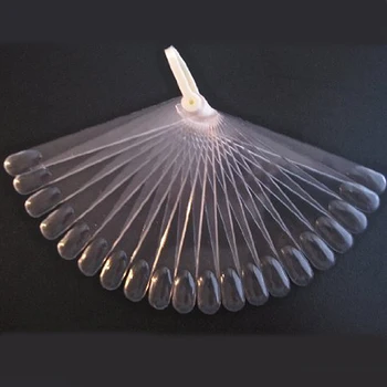 

Hot 20 Sticks Clear Pop Sticks Display Fan Nail Art Display Clear Chart for Polish Gel Display Nail Tools [Retail] SKU:F0025