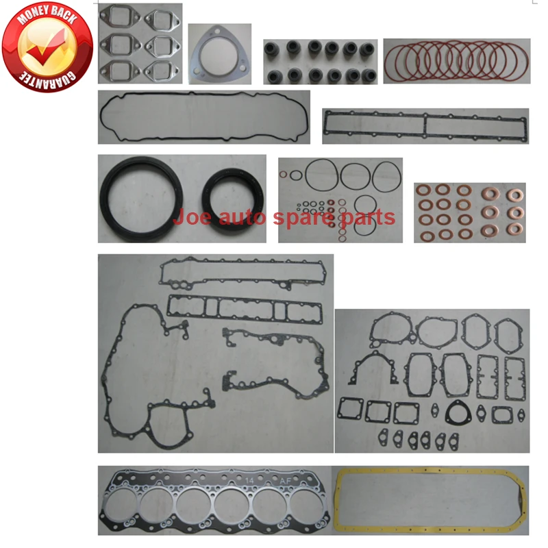 6D14T 6D14 полный комплект прокладок двигателя поршневых колец для Mitsubishi 6600 Bus FK115 FK215