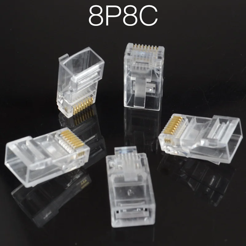 10 шт. RJ9 4P4C RJ11 6P2C 6P4C 6P6C RJ45 8P8C телефон Интернет модульный разъем Jack, RJ11 разъем RJ11