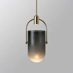 Скандинавское простое подвесное светлое стекло с одной головкой, светодиодное золото, ресторан, кафе, кофейня, индивидуальная креативная