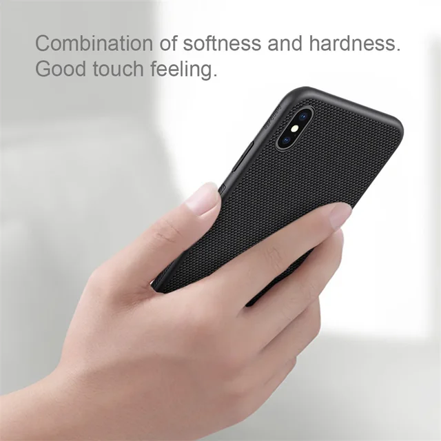 Nillkin Case for iphone XS Max / XR Textured Nylon fiber case back cover for iphone XS / XS MAX durable non-slip Thin and light 3