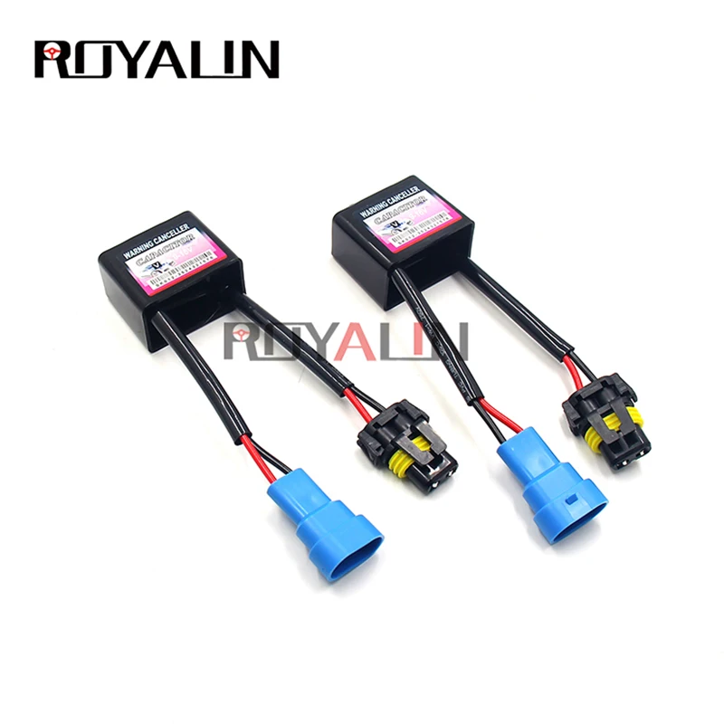 

ROYALIN C6 Canbus 9-16V Wiring Harness Xenon HID Error Free Warning Canceller H1 H7 H11 9004 9005 Capacitor Decode Device