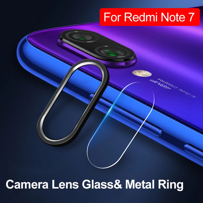 

For Xiaomi Redmi K20 Note 7 8 Mi 9 SE 9T Pro Tempered Glass Camera Lens Protector Protective Ring For Redmi Note 8 7 Case Bumper