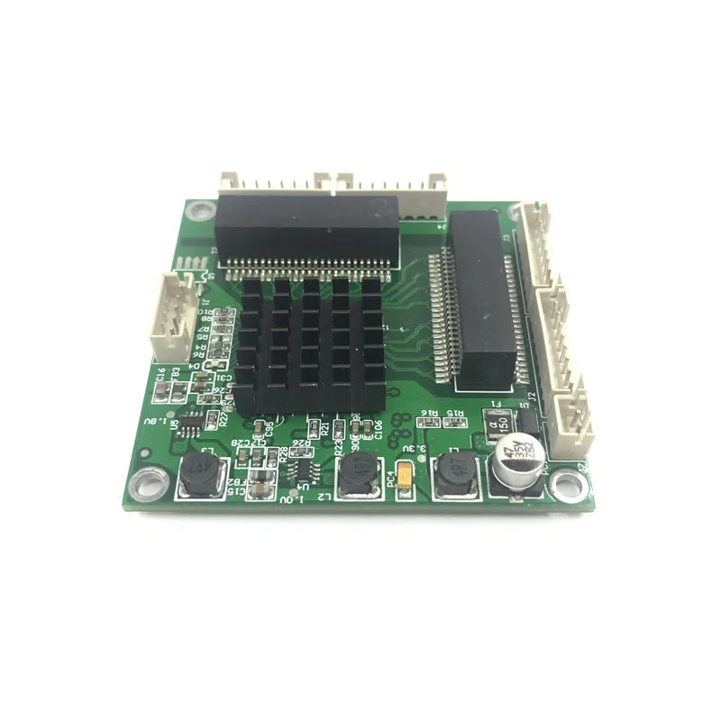 Interruptor de Quatro 1000mbps de Temperatura Classe Industrial Mini 4 Porta Gigabit Switch 10 100 Larga Três Módulo Portas 3 - 6 Computador e Escritório