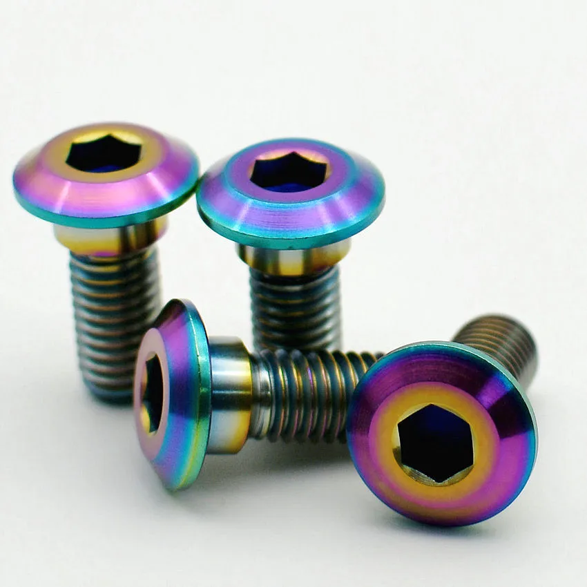 Titanium Bolts Motorcycle Modification M8 x20/25/30/33mm Brake Disc DIY