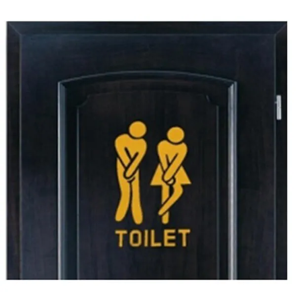 Funny Toilet Door Sign Sticker Door Decal Bathroom Door Decoration 6 color Funny Toilet Door Sign Sticker Door Decal Bathroom Door Decoration 6 color