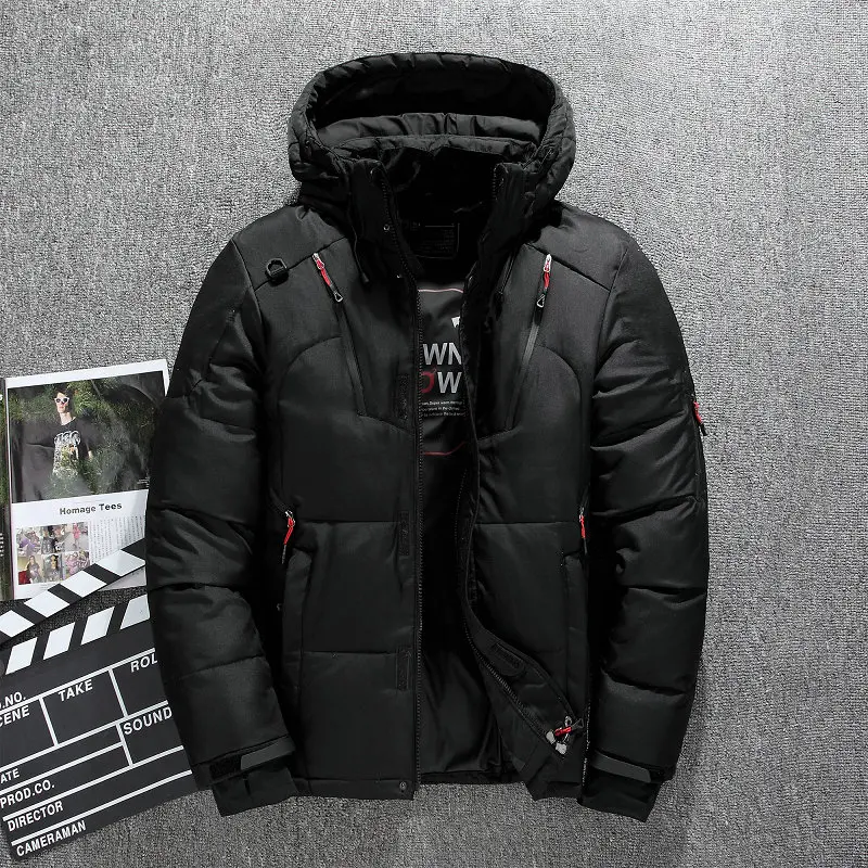 Koop Dikke Warme Winter Jas Mannen Hooded Ongedwongen Outdoor Man Down Jas Parka Mode Windjack Heren Overjas