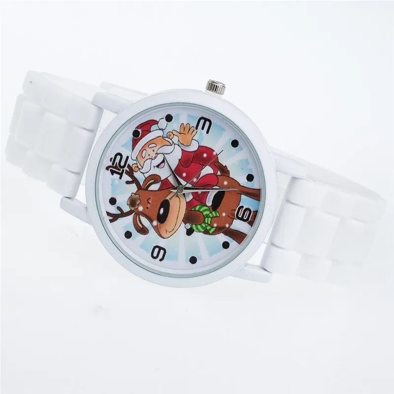 Модные крутые рождественские часы с героями мультфильмов для детей девочек силиконовые цифровые часы для детей мальчиков Рождественский