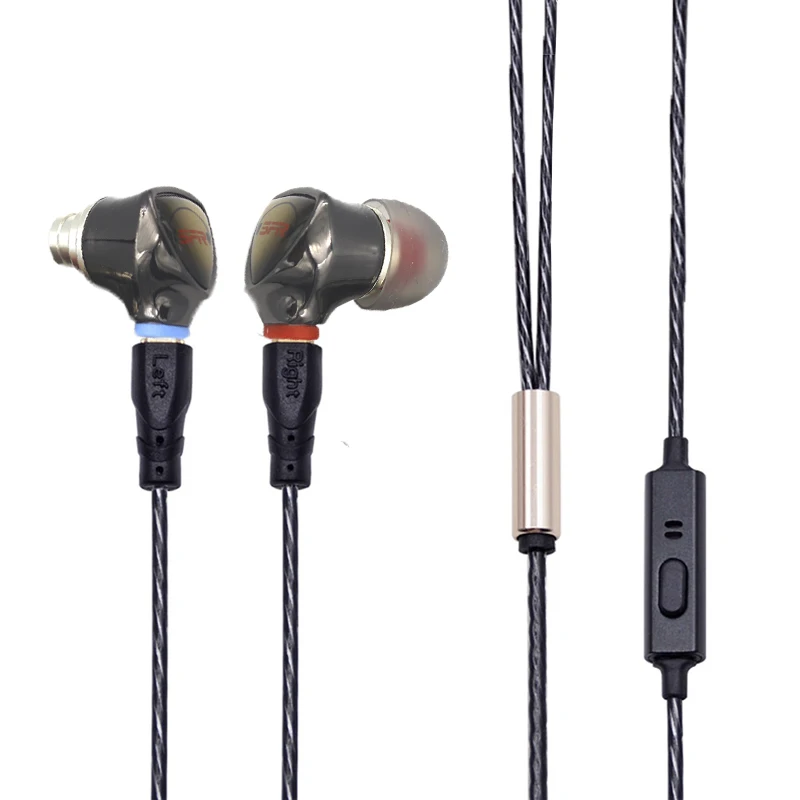 PZ SENFER 4 в 1 heandphone Наушники вкладыши с интерфейсом MMCX Hi Fi наушники гарнитура ie80 ie8 ie800