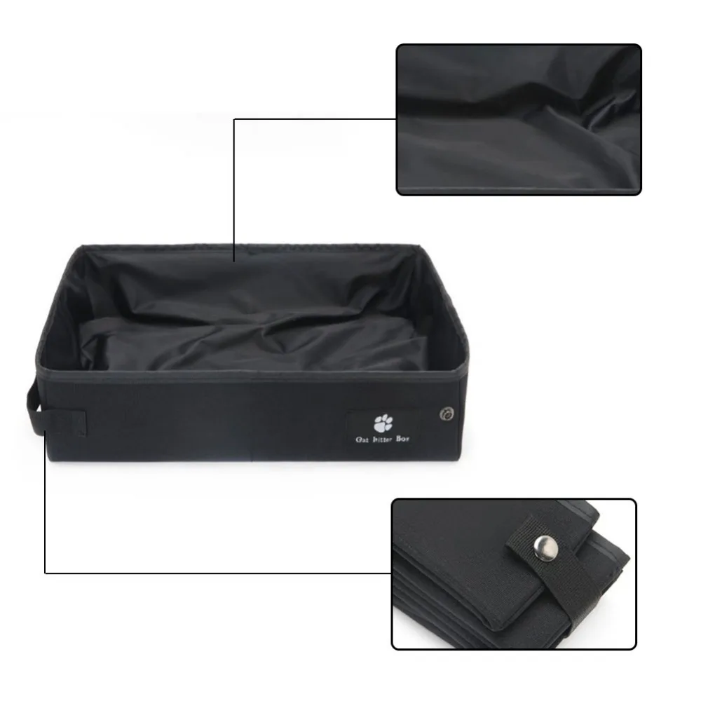 New High-grade Pet Cat Litter Box Folding Waterproof Litter Carrier Toilet Outdoor Cat Litter Box Pet Supplies For Summer Travel