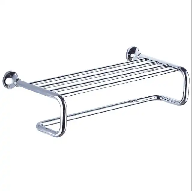 Br Chrome Bath Towel Rack Wall Mounted Bathroom Holder Br Chrome Bath Towel Rack Wall