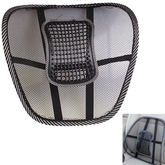 Back Support Mager Car Seat Office Chair Mage Lumbar Back Support Mager Car Seat Office Chair Mage Lumbar Mesh Ventilate Cushion Pad Black