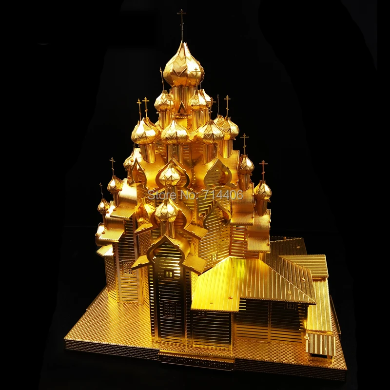 classic toy Building model DIY metal iron toys Russia The Church of the Transfiguration 3D puzzle Laser Cut Jigsaw toys Baby-Building : image classic toy Building model DIY metal iron toys Russia The Church of the Transfiguration 3D puzzle Laser Cut Jigsaw toys Baby-Building