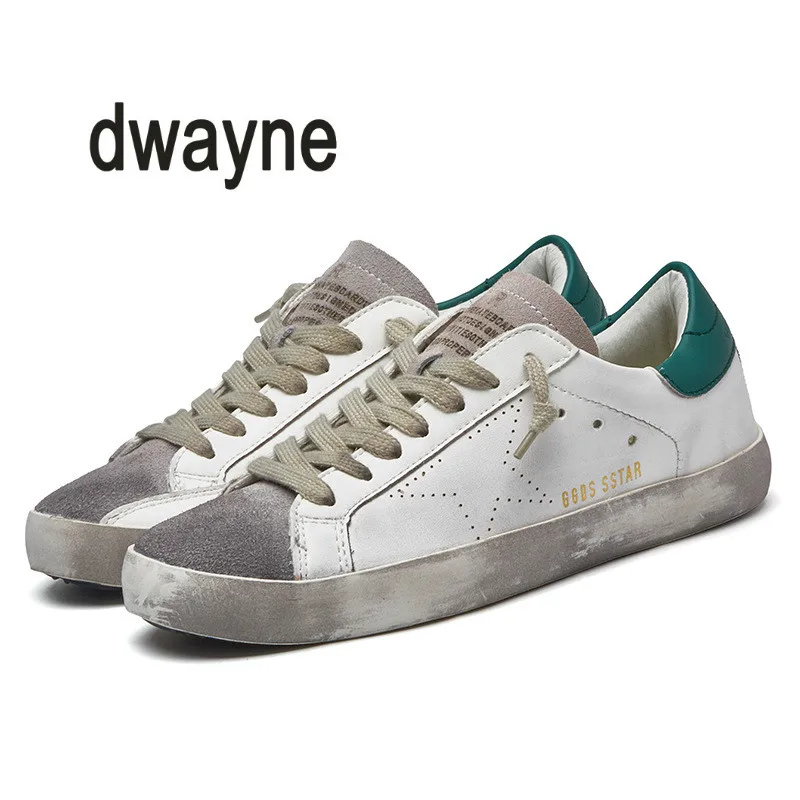 

2018 New Fashion for Lover Italy Genuine Leather Casual Women Shoes Trainers Goose Star Breathe Shoes Footwear