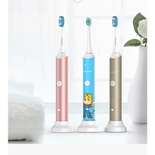 Электрическая зубная щетка 3 шт./компл. Индуктивная зарядка акустическая волна Тип 3 режима очистка полости рта режим всего тела стирка