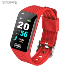 2019New Men Women Sport smart watch Fitness tracker Smart Waterproof Pedestal Watch Colorful LED Touch Screen Smart Watch+B