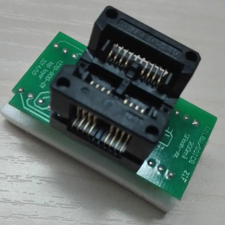 Адаптер для программирования DIL8W/SOIC8 ZIF 200mil SFlash-xx