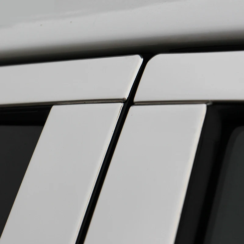 Lsrtw2017 автомобильные оконные облицовки из нержавеющей стали для Mitsubishi Pajero Sport Montero