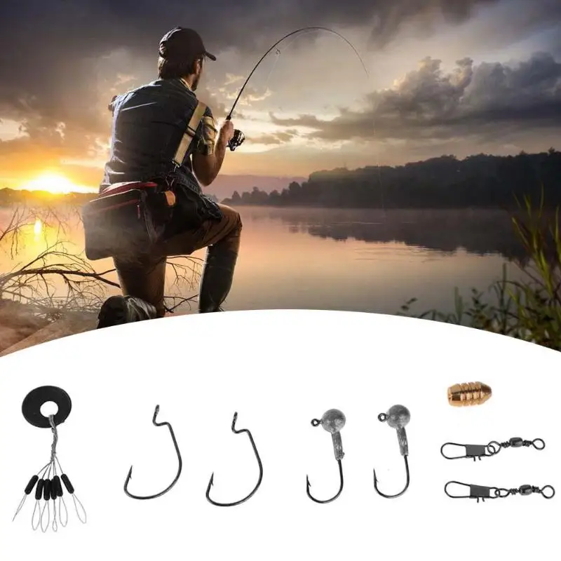 28PCS Fishing Lure Assorted Hard Soft Metal Sequin Fishing Artificial