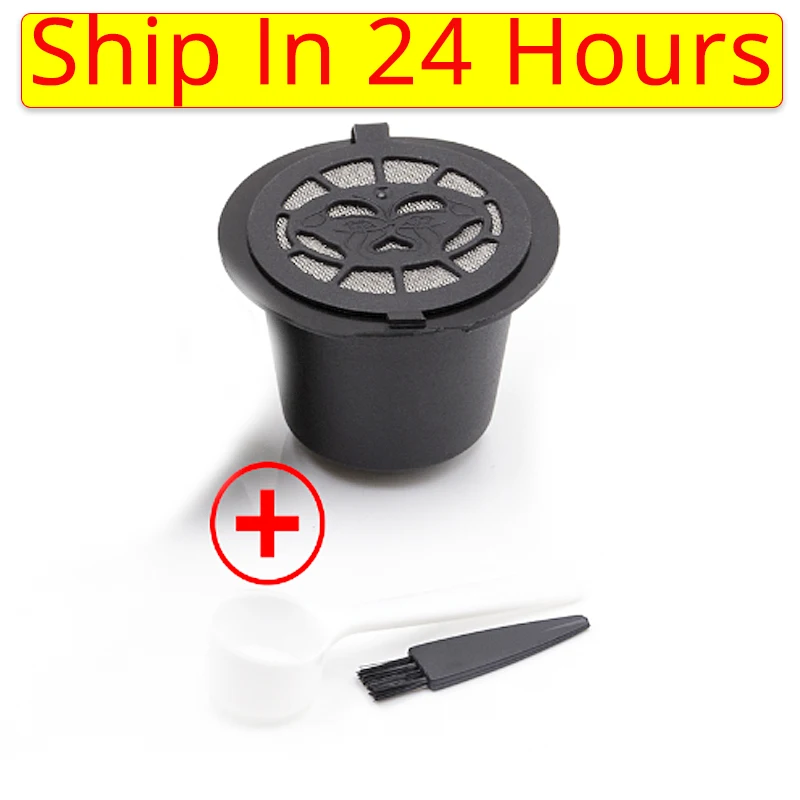 1pcs Refillable Reusable Coffee Capsules Pods For Nespresso Machines Spoon
