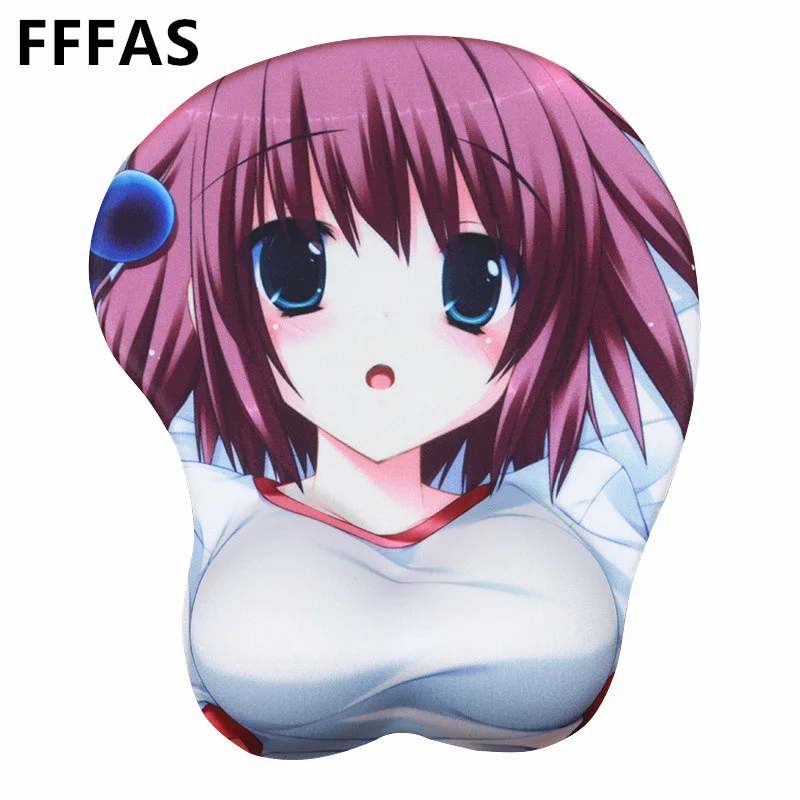 

FFFAS Creative New Fashion Wrist Rest Mouse Pad mat Prevent the Carpal Tunnel Syndrome 3D Breast Gaming Cushion France Korea USA