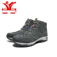 Xiang Guan Man Hiking Shoes Outdoor Trail Trekking Sneakers Camping Climbing Hunting Shoes Non-slip Hiking Boots Leather 39-45