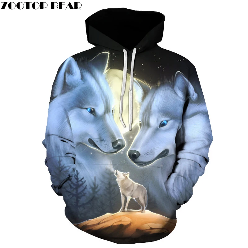 Aliexpress.com : Buy Wolf Printed 3d Hoodies Novelty