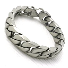 Дизайн унисекс 316L нержавеющая сталь крутой тусклый польский серебряный браслет