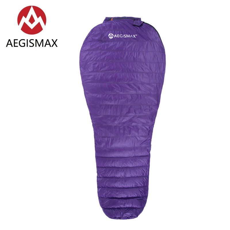 

AEGISMAX NANO Purple Ultra Dry White Goose Down Mummy Outdoor Sleeping Bag