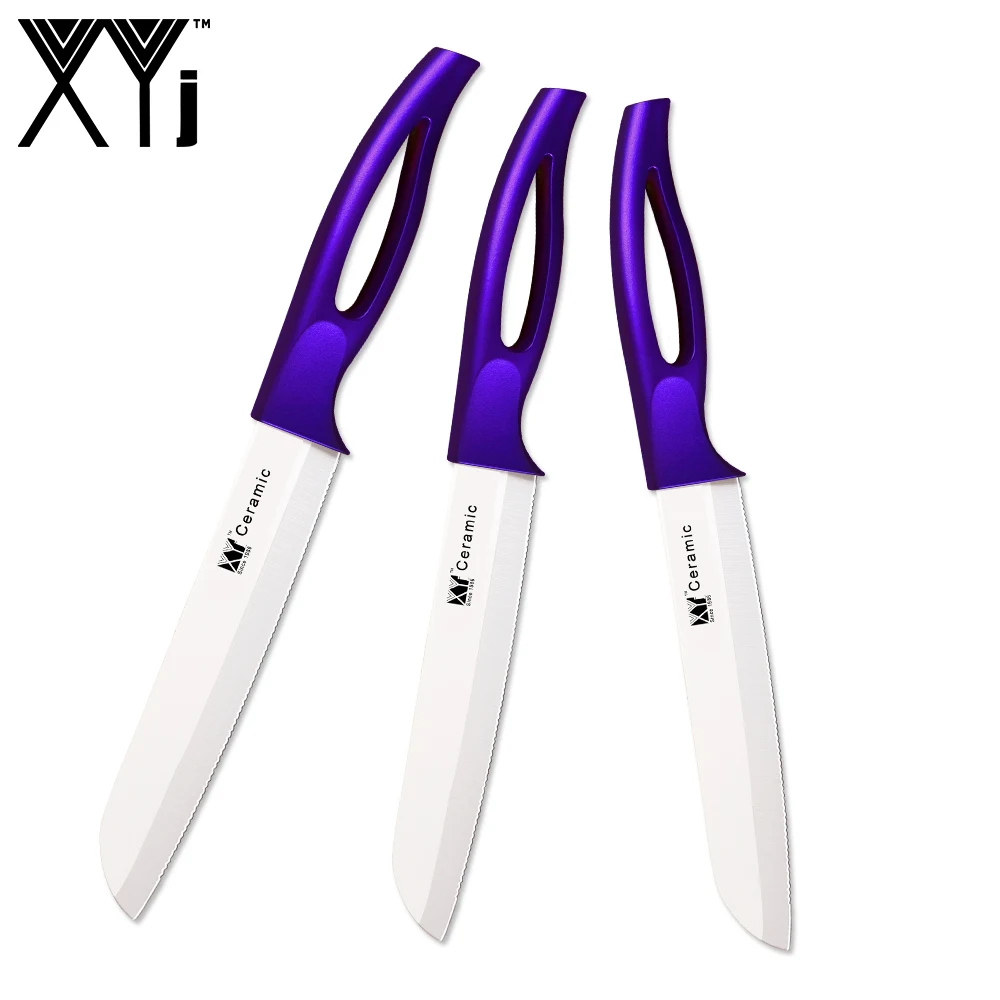 XYj 6 дюймов зубчатые Керамические ножи для хлеба набор многофункциональных кухонных ножей Santoku инструменты для приготовления пищи аксессуары кухонный гаджет