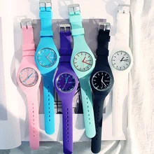 Korean Trend Harajuku Style Watch Girl Couple Students Boy Simple Japanese Jelly Quartz Watch Personalized Gift Woman Watch 2019