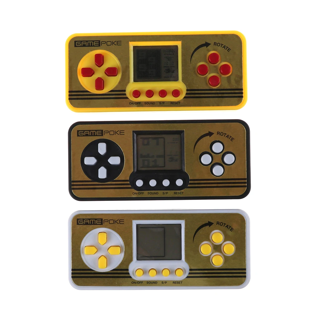 

New Classic Handheld Game Machine Tetris Brick Game Kids Game Machine with Game Music Playback Color Random