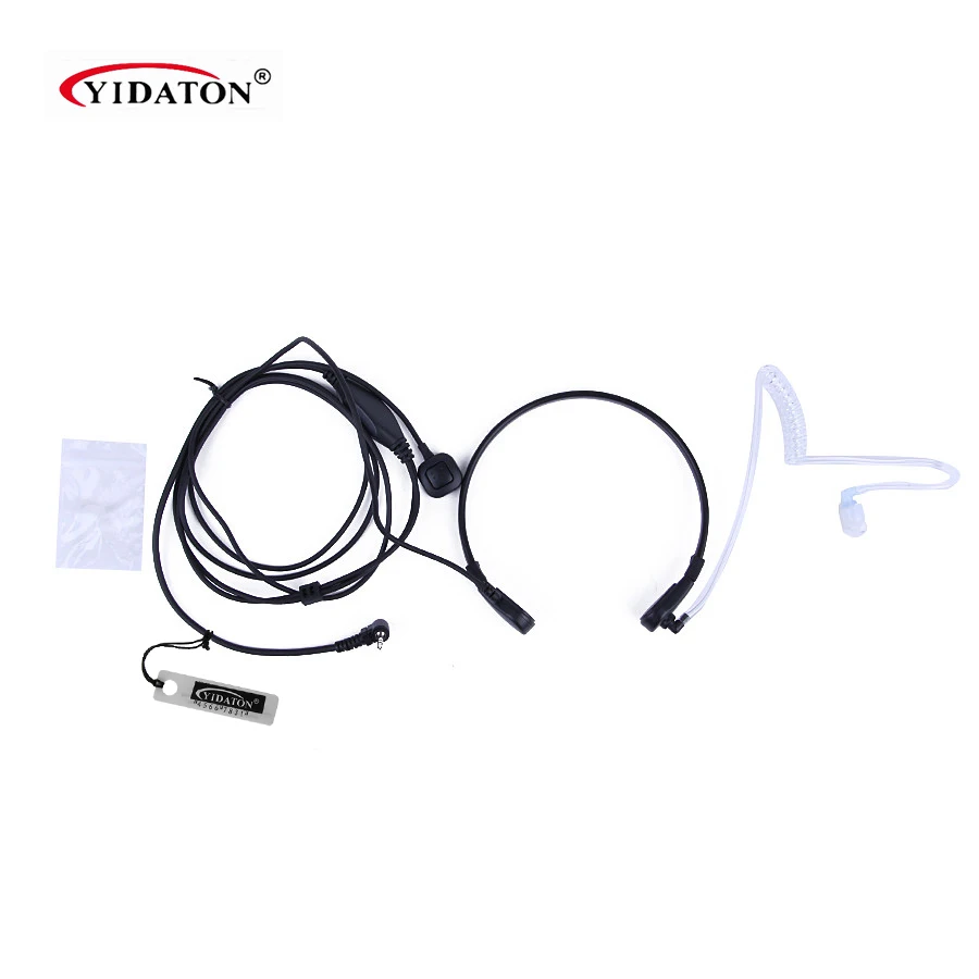 2 5mm Headset Throat Microphone Mic Earpiece PTT for font b Walkie b font font b