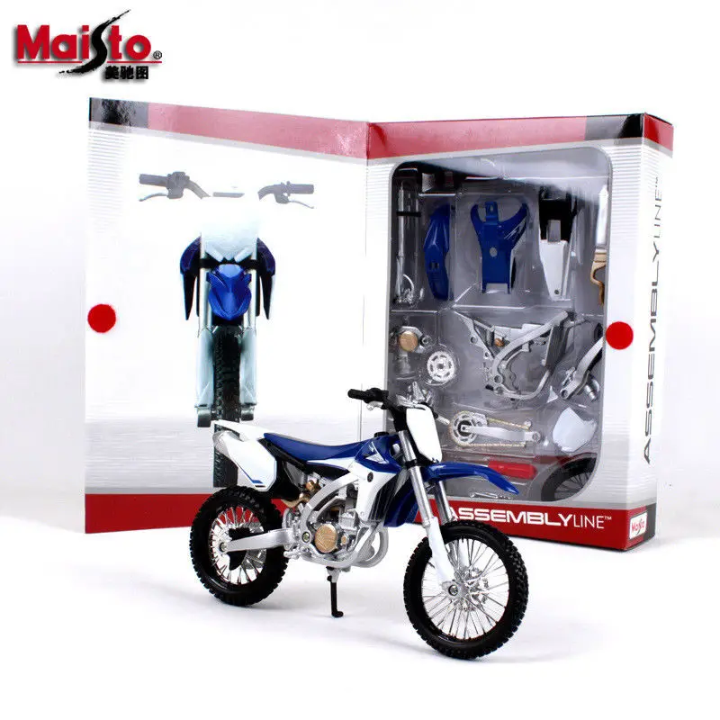 Набор моделей мотоциклов Maisto 1:12 Yamaha YZ 450F YZ450F в коробке |