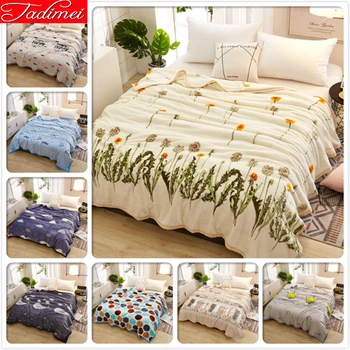 

Thick Blanket Adult Kids Soft Plush Bedding Cover Single Twin Queen King Size Bedspreads 120x200 150x200 180x200 200x230 230x250